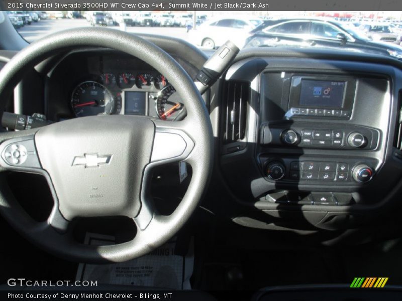 Summit White / Jet Black/Dark Ash 2015 Chevrolet Silverado 3500HD WT Crew Cab 4x4