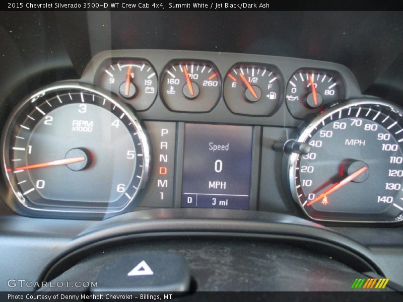 Summit White / Jet Black/Dark Ash 2015 Chevrolet Silverado 3500HD WT Crew Cab 4x4