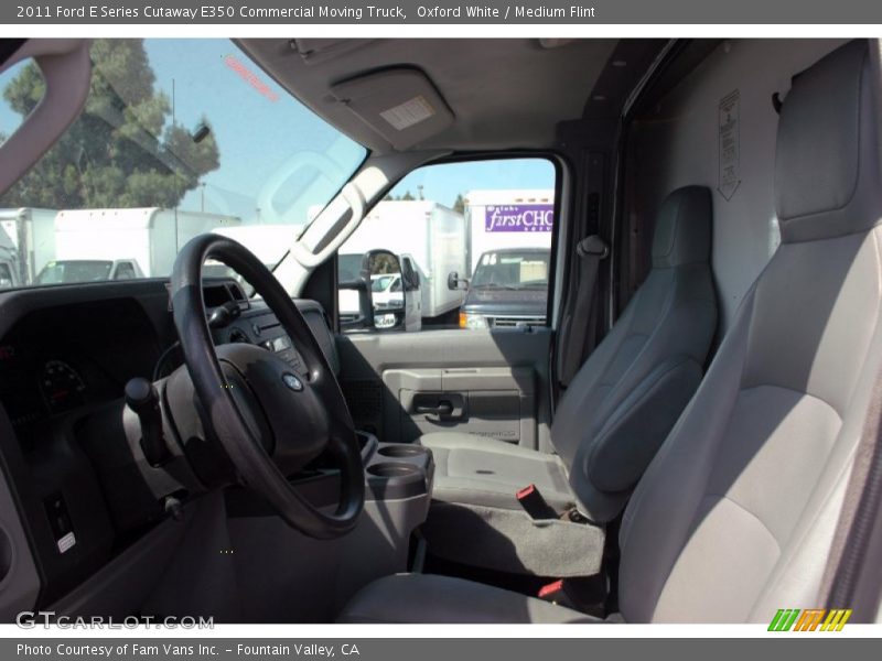 Oxford White / Medium Flint 2011 Ford E Series Cutaway E350 Commercial Moving Truck
