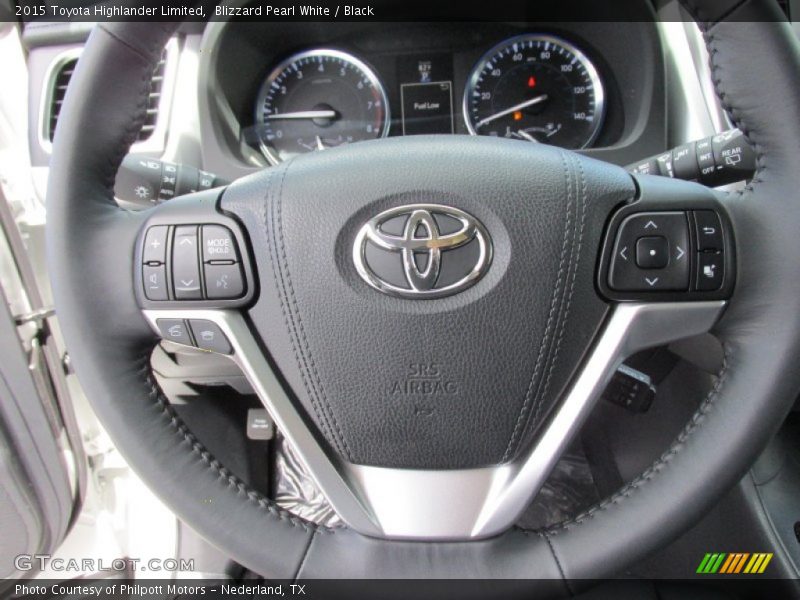 Blizzard Pearl White / Black 2015 Toyota Highlander Limited