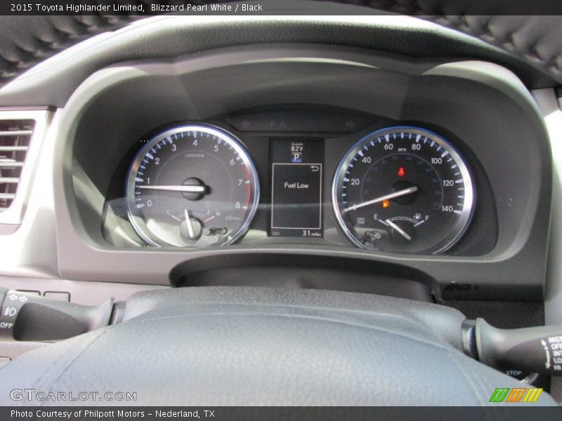 Blizzard Pearl White / Black 2015 Toyota Highlander Limited