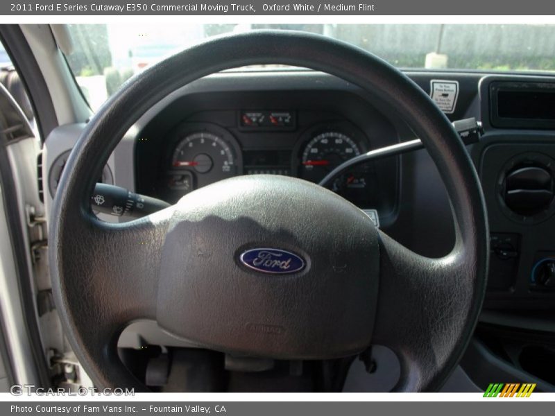 Oxford White / Medium Flint 2011 Ford E Series Cutaway E350 Commercial Moving Truck