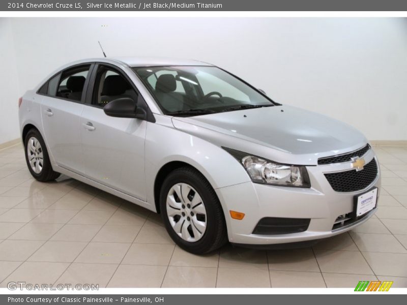 Silver Ice Metallic / Jet Black/Medium Titanium 2014 Chevrolet Cruze LS