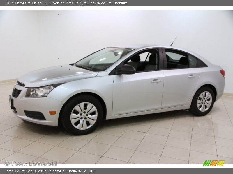 Silver Ice Metallic / Jet Black/Medium Titanium 2014 Chevrolet Cruze LS