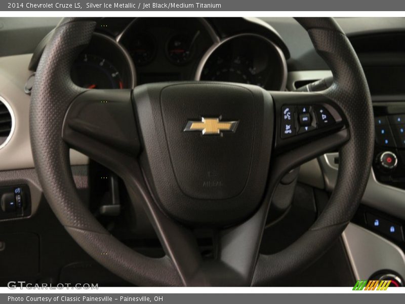 Silver Ice Metallic / Jet Black/Medium Titanium 2014 Chevrolet Cruze LS