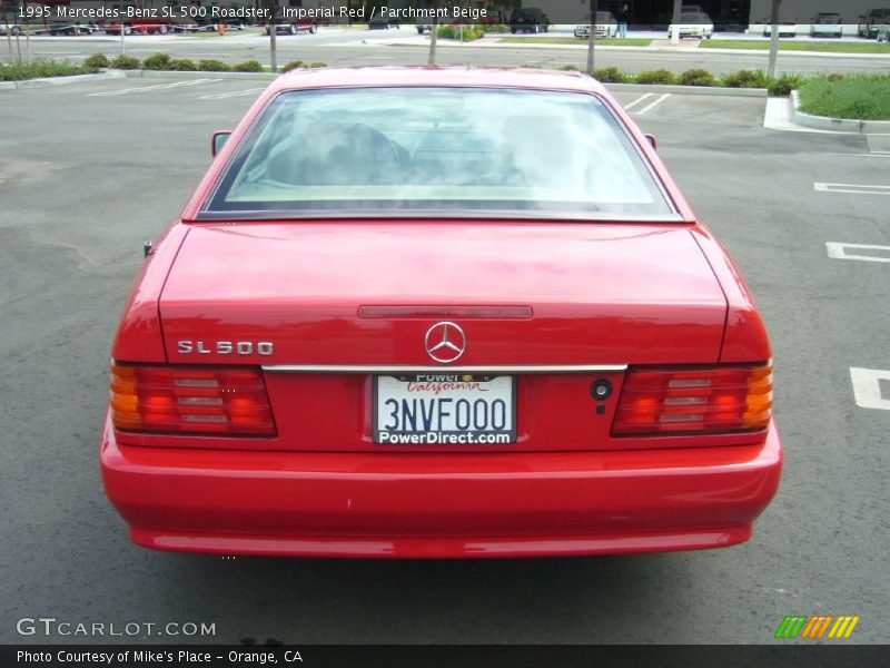 Imperial Red / Parchment Beige 1995 Mercedes-Benz SL 500 Roadster