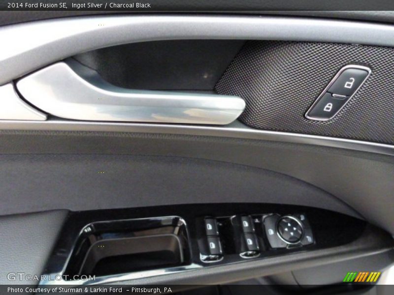 Ingot Silver / Charcoal Black 2014 Ford Fusion SE
