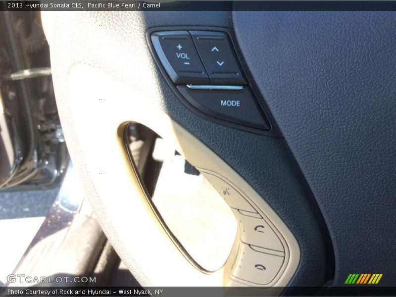 Pacific Blue Pearl / Camel 2013 Hyundai Sonata GLS