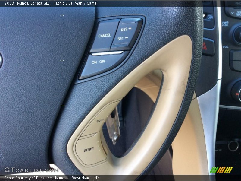 Pacific Blue Pearl / Camel 2013 Hyundai Sonata GLS