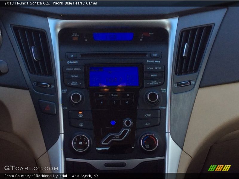 Pacific Blue Pearl / Camel 2013 Hyundai Sonata GLS