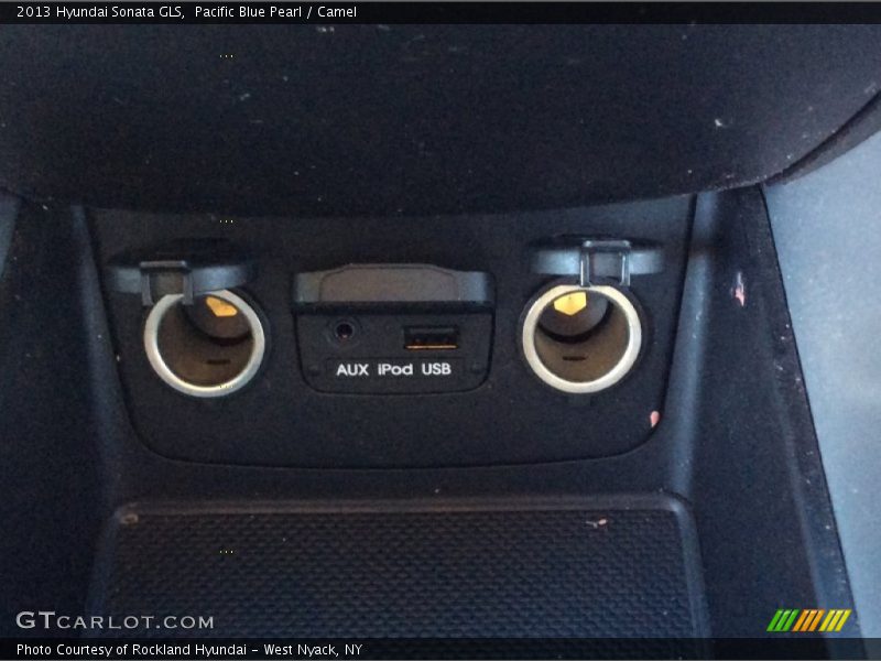 Pacific Blue Pearl / Camel 2013 Hyundai Sonata GLS