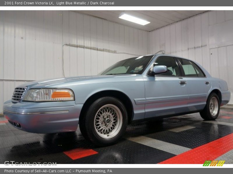 Light Blue Metallic / Dark Charcoal 2001 Ford Crown Victoria LX