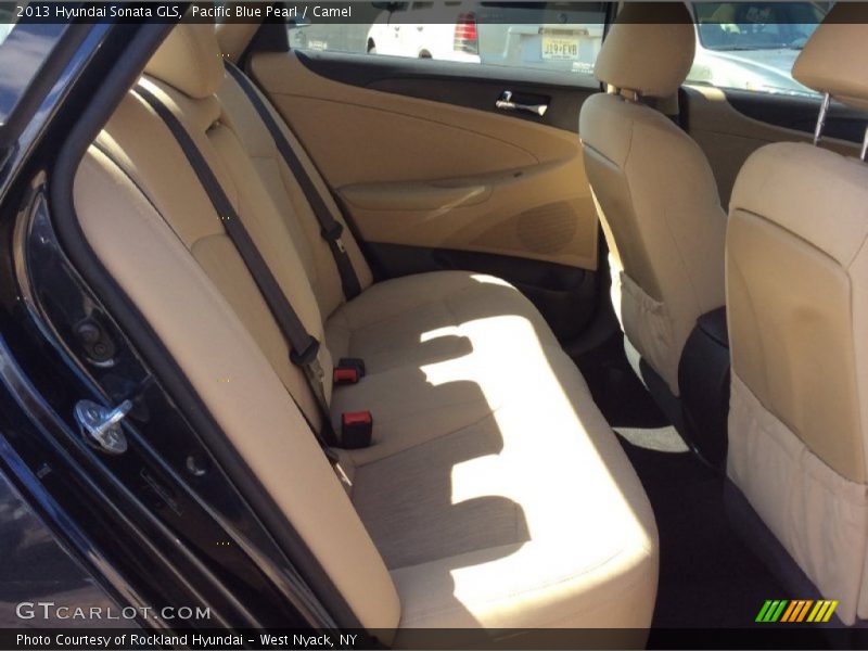 Pacific Blue Pearl / Camel 2013 Hyundai Sonata GLS