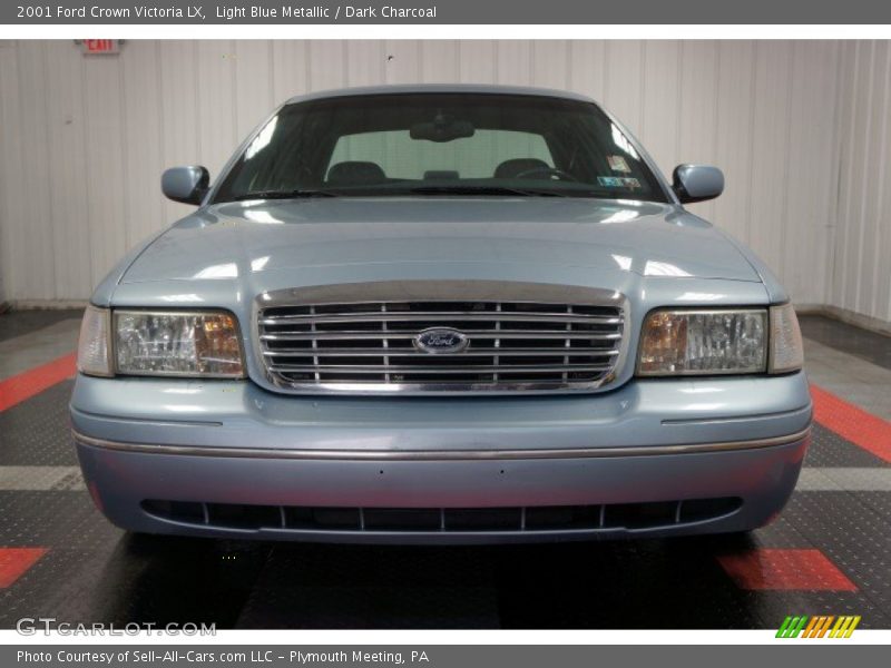 Light Blue Metallic / Dark Charcoal 2001 Ford Crown Victoria LX