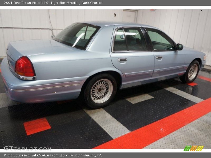 Light Blue Metallic / Dark Charcoal 2001 Ford Crown Victoria LX