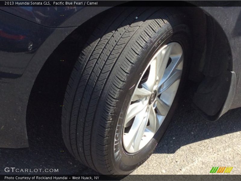 Pacific Blue Pearl / Camel 2013 Hyundai Sonata GLS