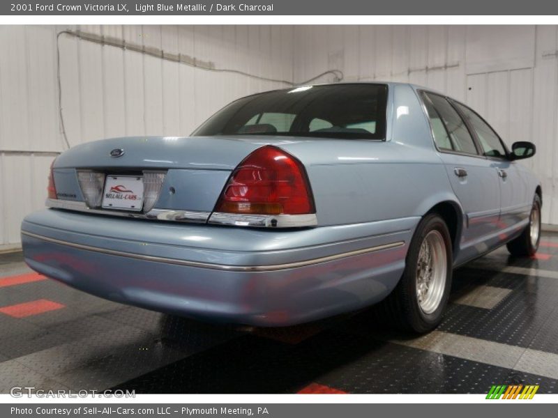 Light Blue Metallic / Dark Charcoal 2001 Ford Crown Victoria LX