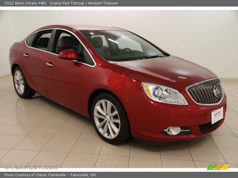 Crystal Red Tintcoat / Medium Titanium 2012 Buick Verano FWD