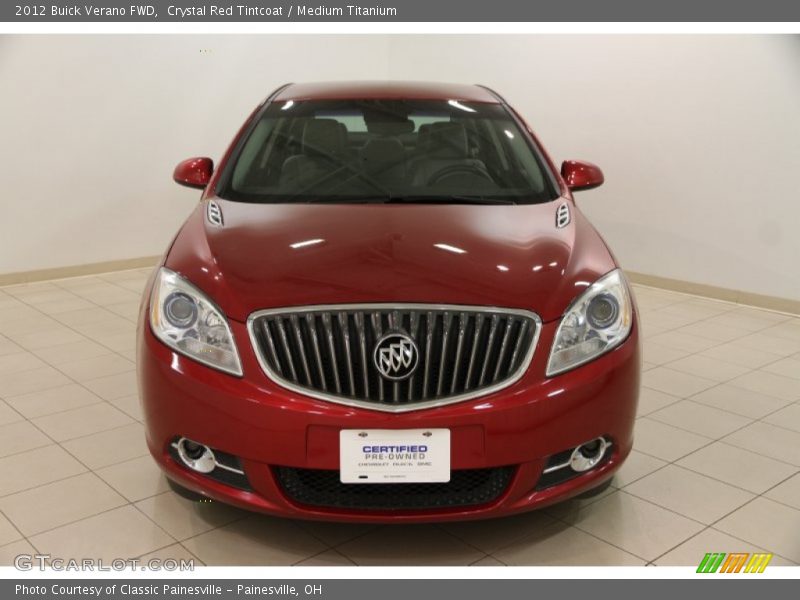 Crystal Red Tintcoat / Medium Titanium 2012 Buick Verano FWD