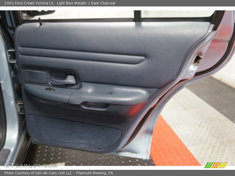 Light Blue Metallic / Dark Charcoal 2001 Ford Crown Victoria LX