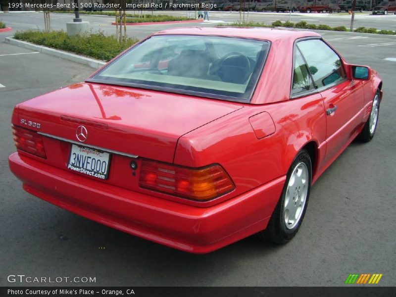 Imperial Red / Parchment Beige 1995 Mercedes-Benz SL 500 Roadster