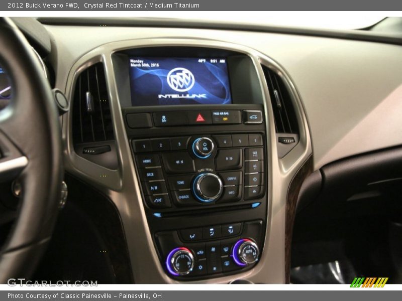 Crystal Red Tintcoat / Medium Titanium 2012 Buick Verano FWD