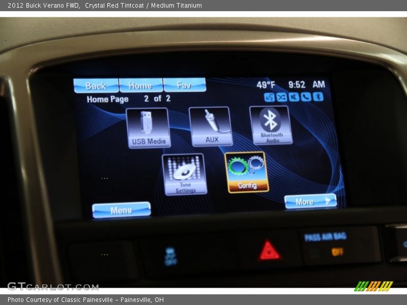Crystal Red Tintcoat / Medium Titanium 2012 Buick Verano FWD