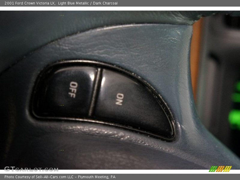 Light Blue Metallic / Dark Charcoal 2001 Ford Crown Victoria LX