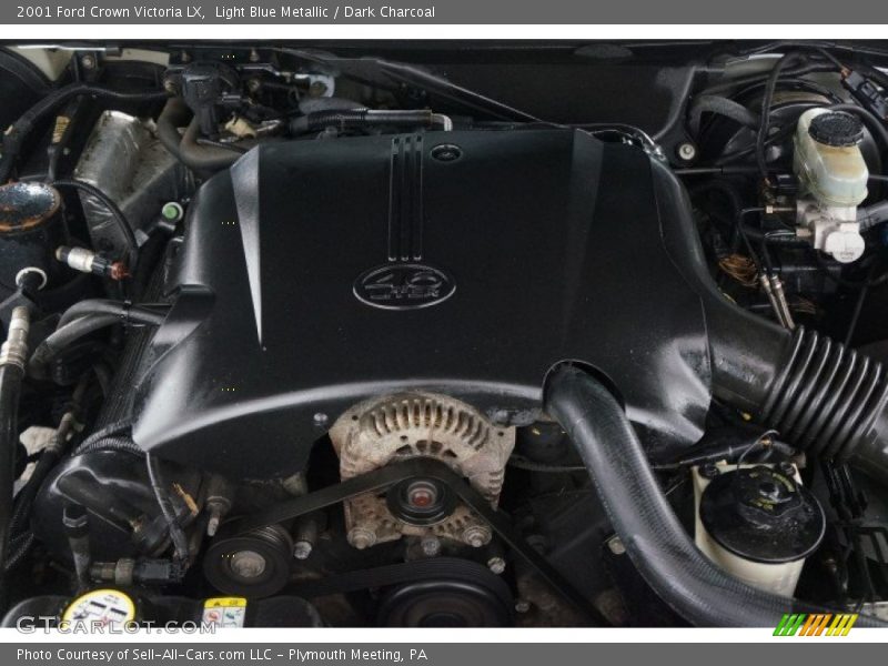 Light Blue Metallic / Dark Charcoal 2001 Ford Crown Victoria LX