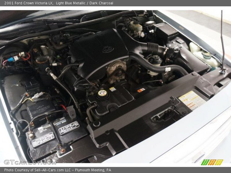 Light Blue Metallic / Dark Charcoal 2001 Ford Crown Victoria LX