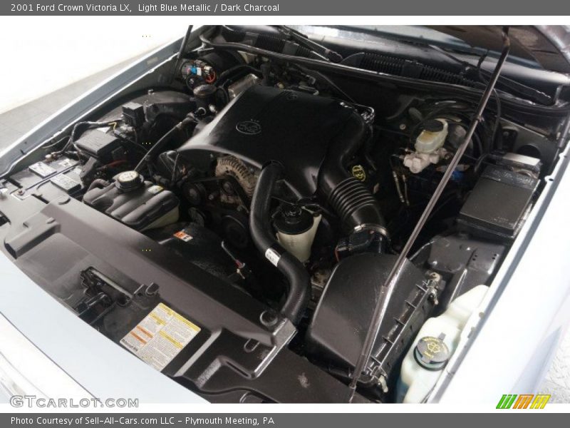 Light Blue Metallic / Dark Charcoal 2001 Ford Crown Victoria LX