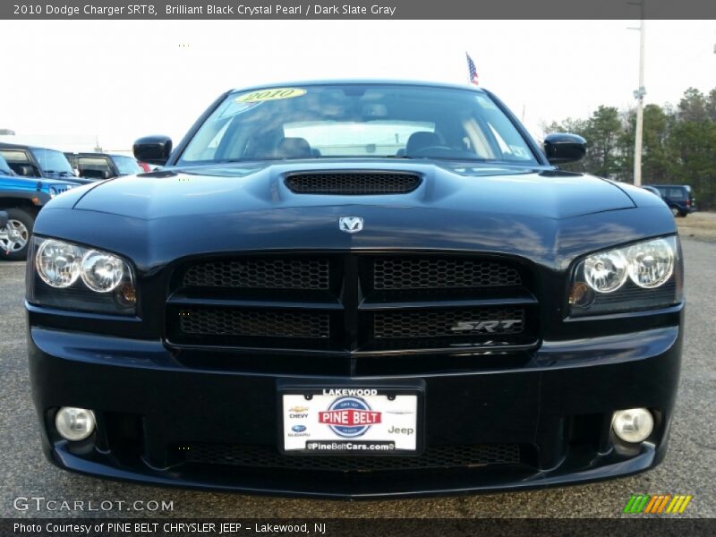 Brilliant Black Crystal Pearl / Dark Slate Gray 2010 Dodge Charger SRT8