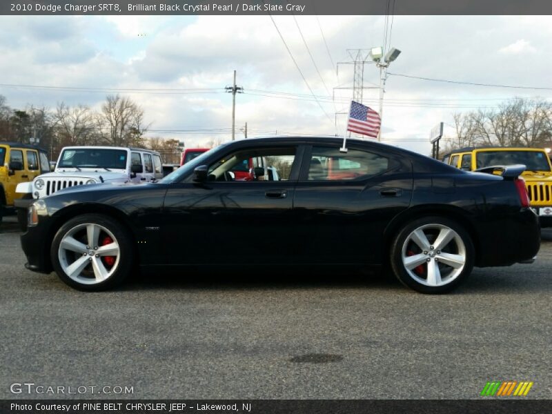 Brilliant Black Crystal Pearl / Dark Slate Gray 2010 Dodge Charger SRT8