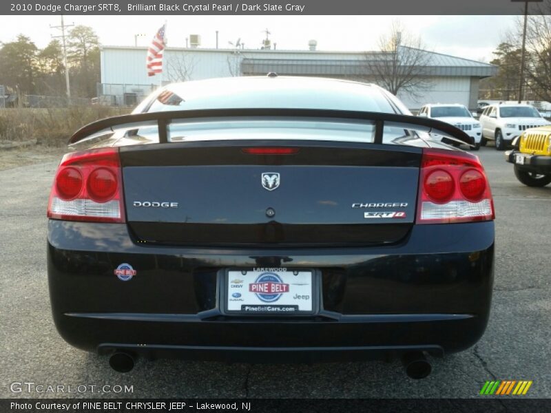 Brilliant Black Crystal Pearl / Dark Slate Gray 2010 Dodge Charger SRT8