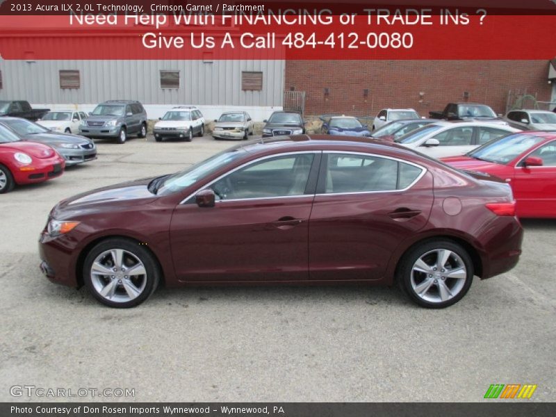 Crimson Garnet / Parchment 2013 Acura ILX 2.0L Technology