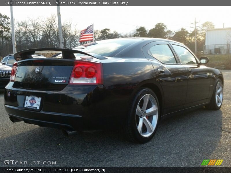 Brilliant Black Crystal Pearl / Dark Slate Gray 2010 Dodge Charger SRT8