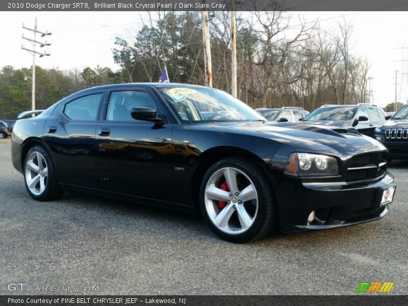 Brilliant Black Crystal Pearl / Dark Slate Gray 2010 Dodge Charger SRT8