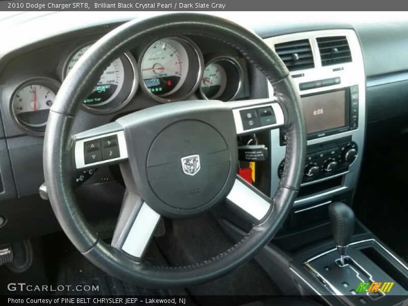 Brilliant Black Crystal Pearl / Dark Slate Gray 2010 Dodge Charger SRT8