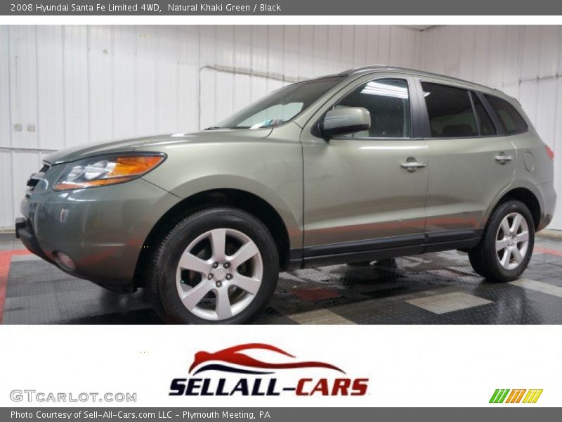 Natural Khaki Green / Black 2008 Hyundai Santa Fe Limited 4WD