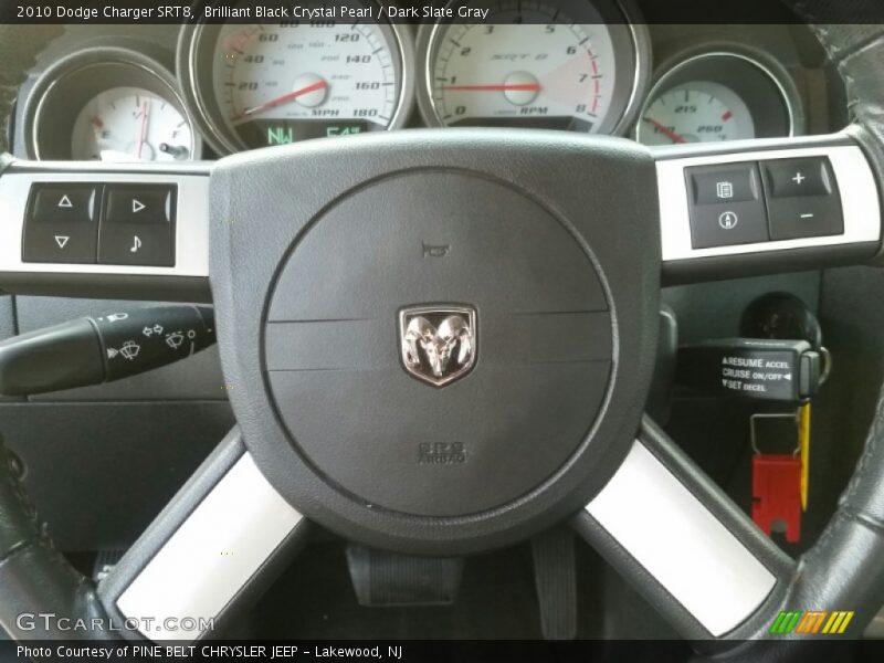 Brilliant Black Crystal Pearl / Dark Slate Gray 2010 Dodge Charger SRT8