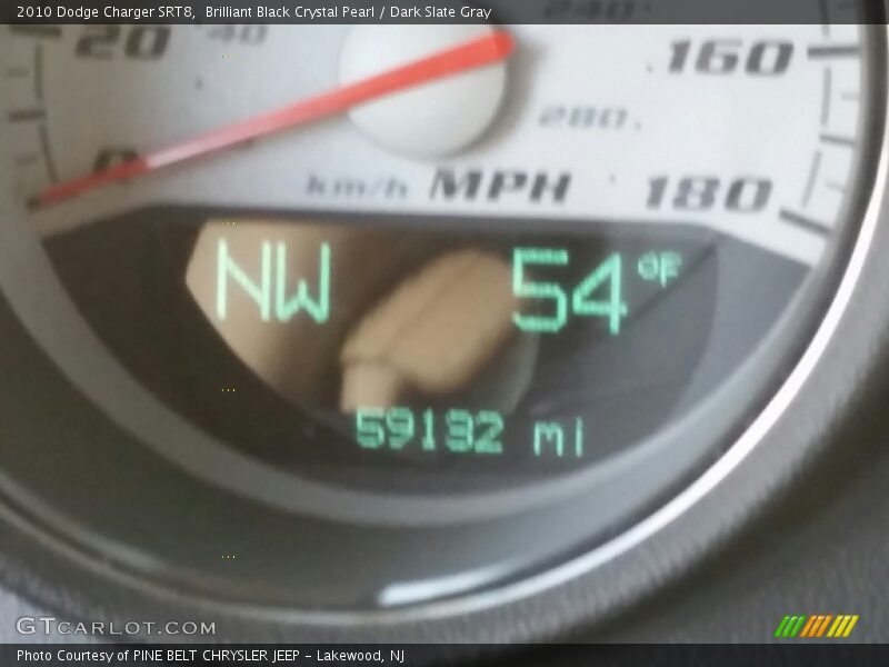 Brilliant Black Crystal Pearl / Dark Slate Gray 2010 Dodge Charger SRT8