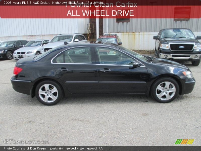 Nighthawk Black Pearl / Parchment 2005 Acura RL 3.5 AWD Sedan