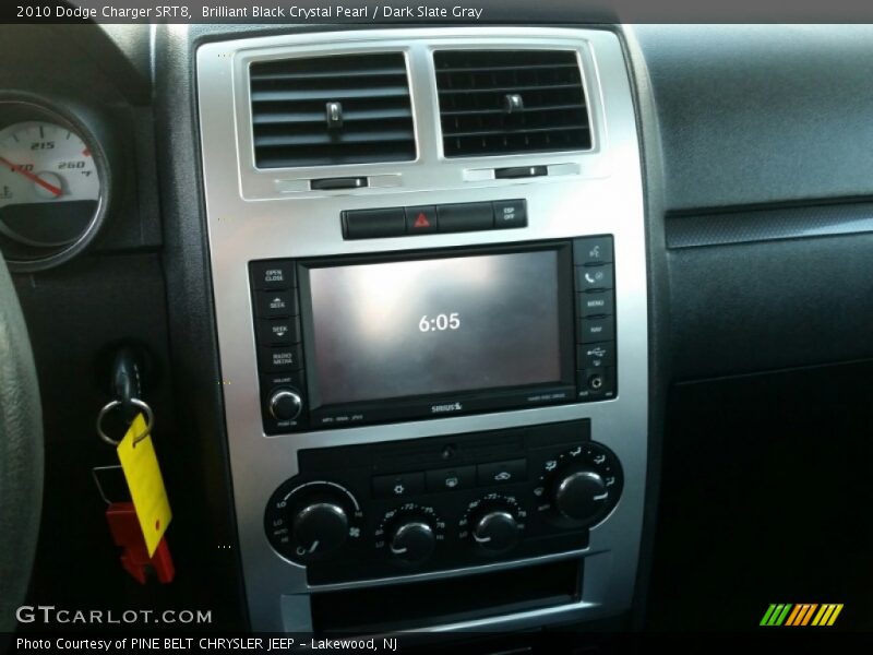 Brilliant Black Crystal Pearl / Dark Slate Gray 2010 Dodge Charger SRT8