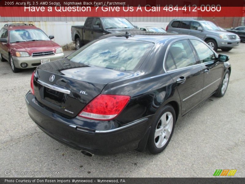 Nighthawk Black Pearl / Parchment 2005 Acura RL 3.5 AWD Sedan