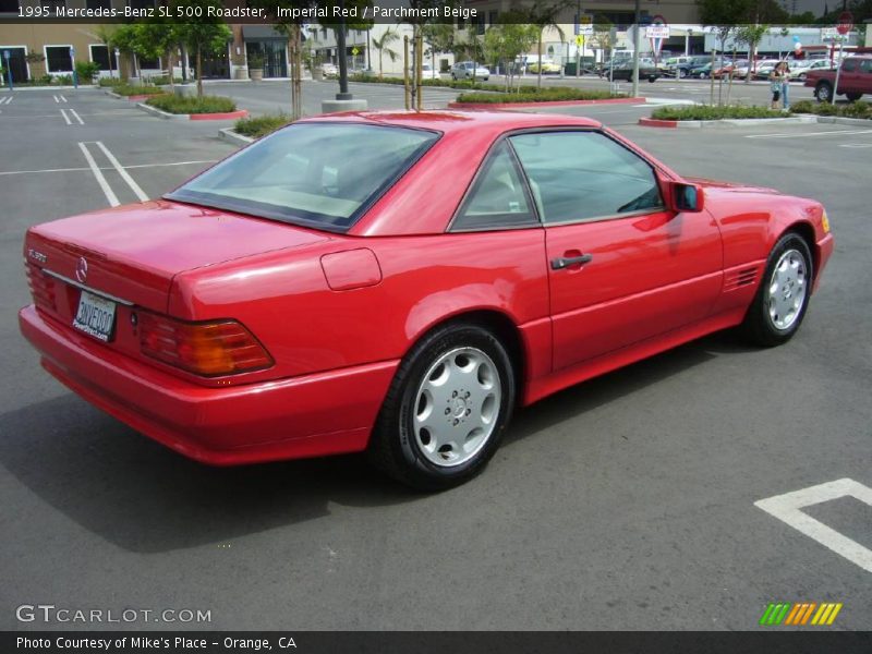 Imperial Red / Parchment Beige 1995 Mercedes-Benz SL 500 Roadster