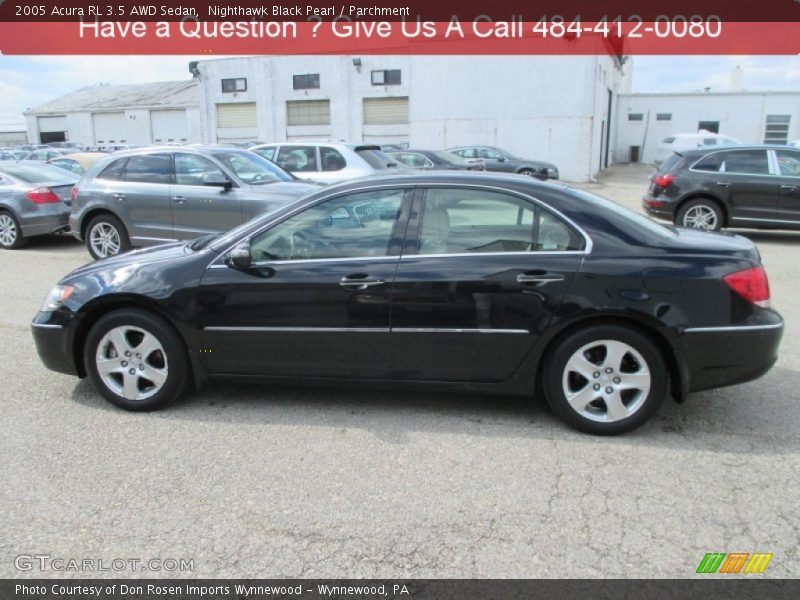 Nighthawk Black Pearl / Parchment 2005 Acura RL 3.5 AWD Sedan
