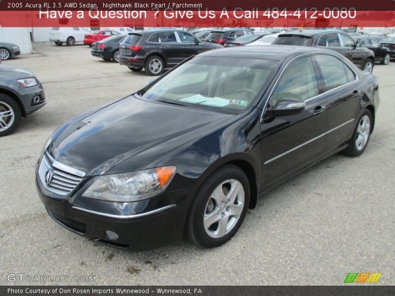Nighthawk Black Pearl / Parchment 2005 Acura RL 3.5 AWD Sedan