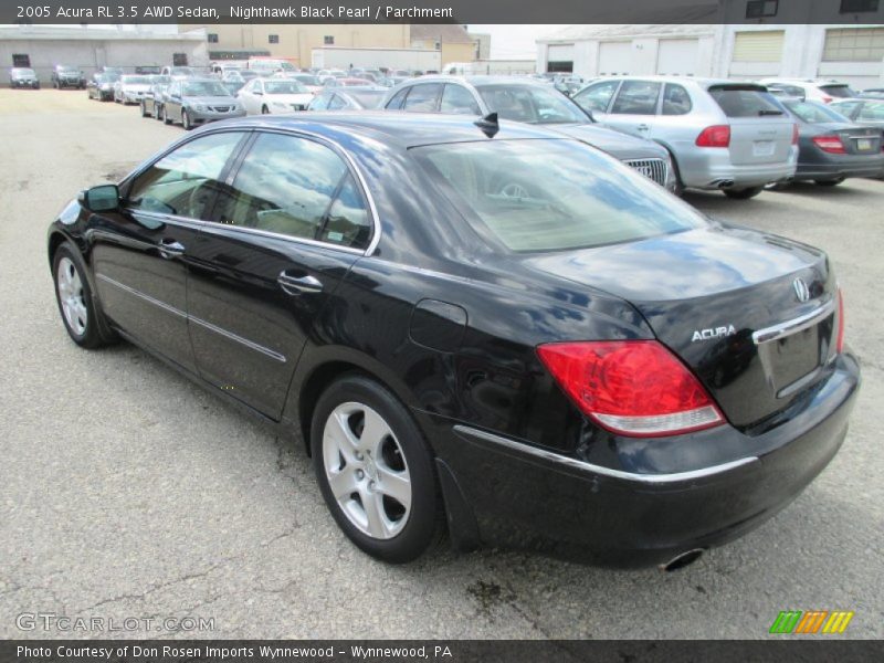 Nighthawk Black Pearl / Parchment 2005 Acura RL 3.5 AWD Sedan
