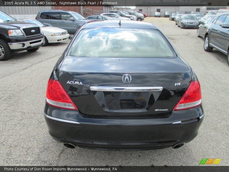 Nighthawk Black Pearl / Parchment 2005 Acura RL 3.5 AWD Sedan
