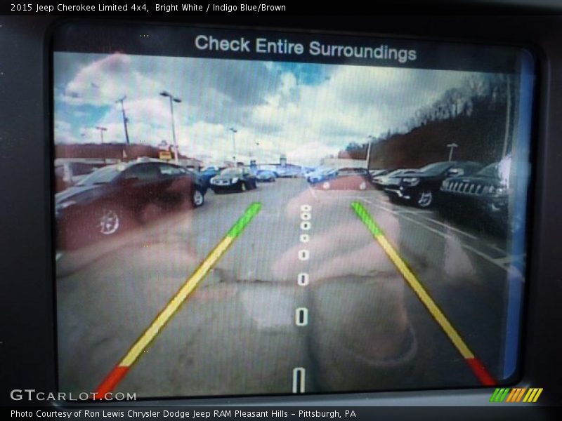 Bright White / Indigo Blue/Brown 2015 Jeep Cherokee Limited 4x4